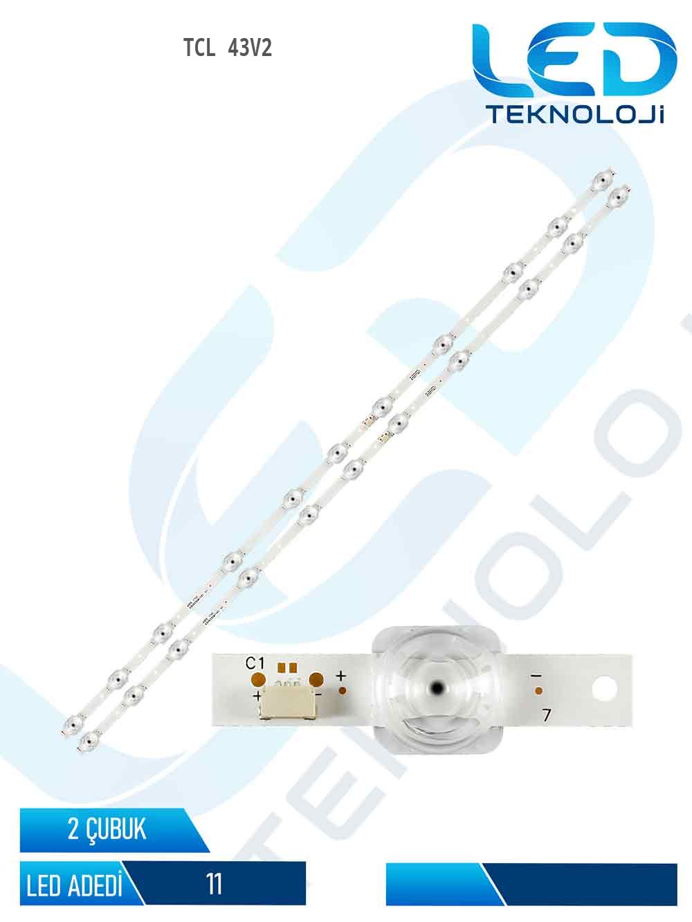 TCL 43V2 43'' 2 Parça Tv Led Bar