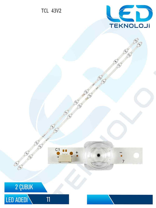 TCL 43V2 43'' 2 Parça Tv Led Bar