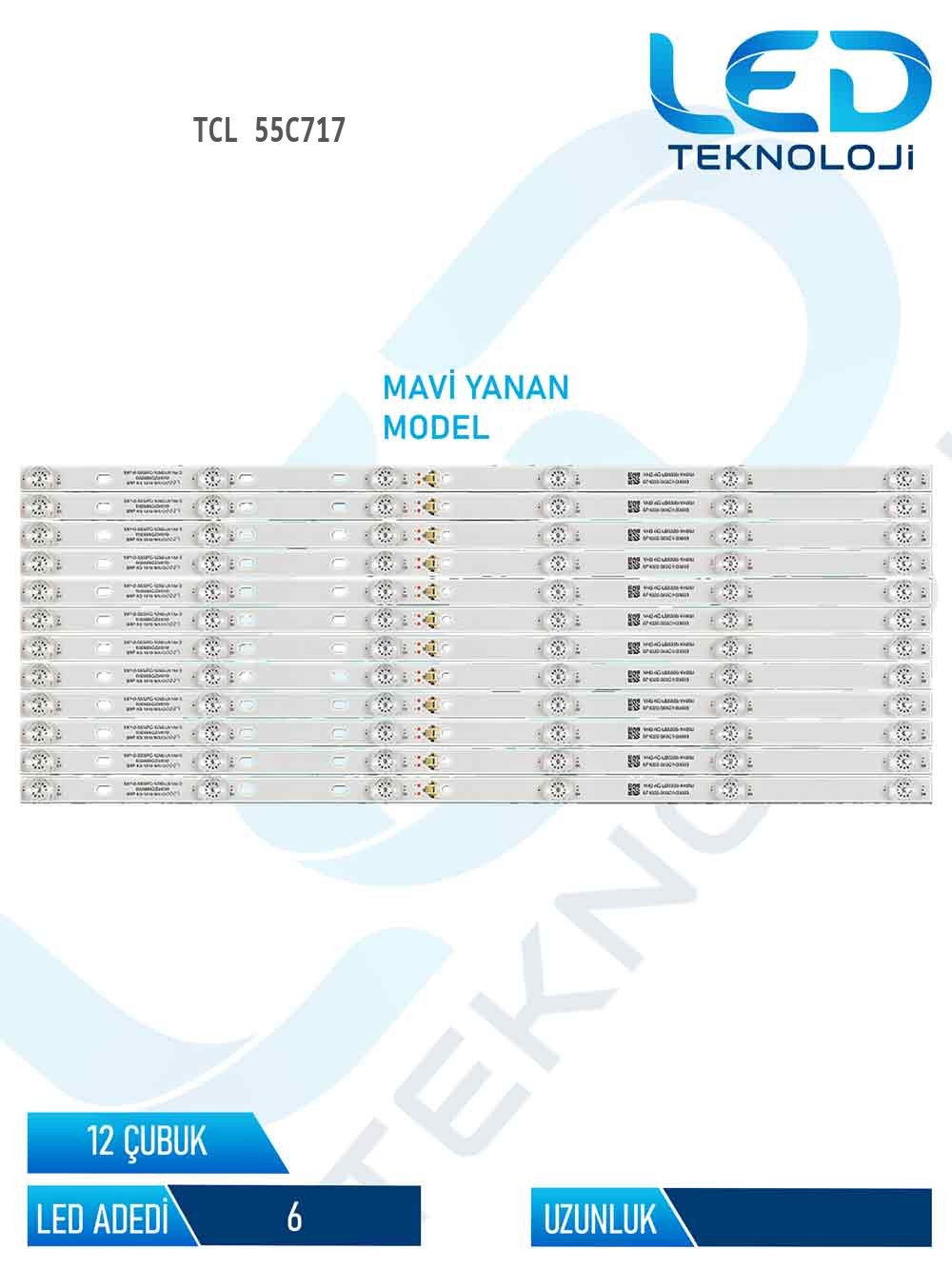 TCL 55C717 55'' 12 Parça Tv Led Bar