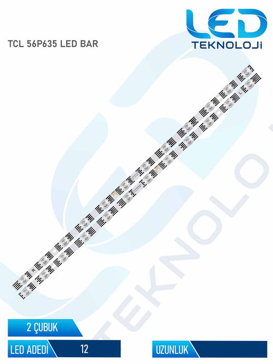 TCL 55P635 Led Bar 2 Parca 55 inc