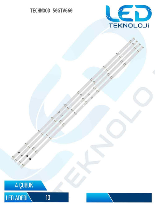 Techwood 50GTV660 50'' 4 Parça Tv Led Bar