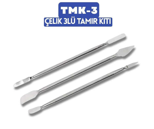 LED/LCD TV Açma Aparatı 3’lü Set – Metal Pena Seti | Kasa, Arka Kapak ve Çerçeve Açma