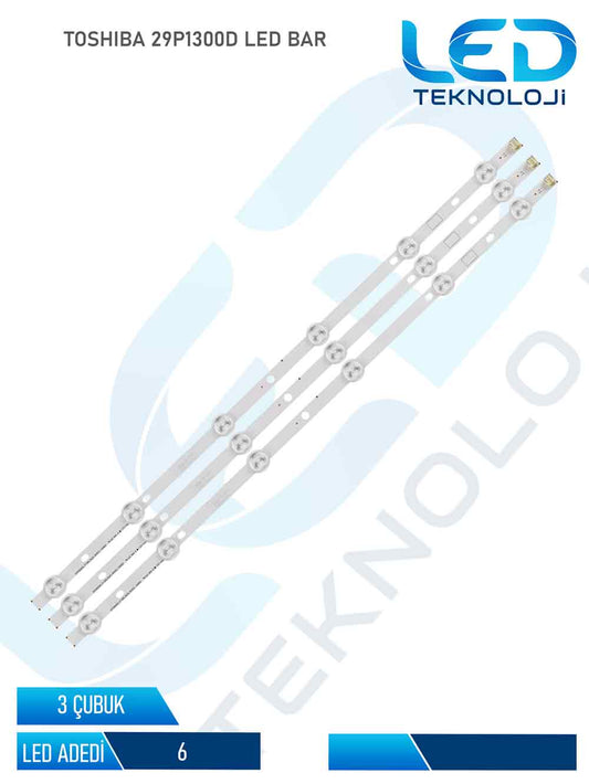 TOSHIBA 29P1300D Led Bar 3 Parca 29 inc