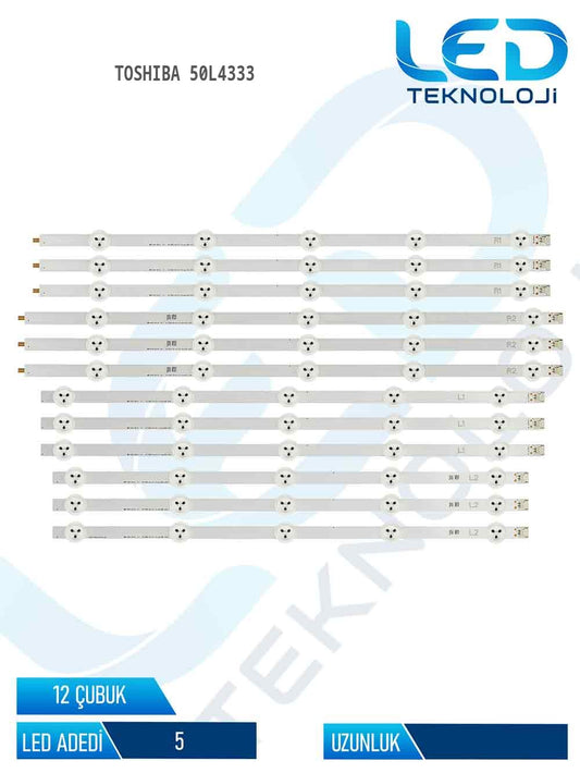 TOSHIBA 50L4333 12 Parca 50 inc Tv Led Bar