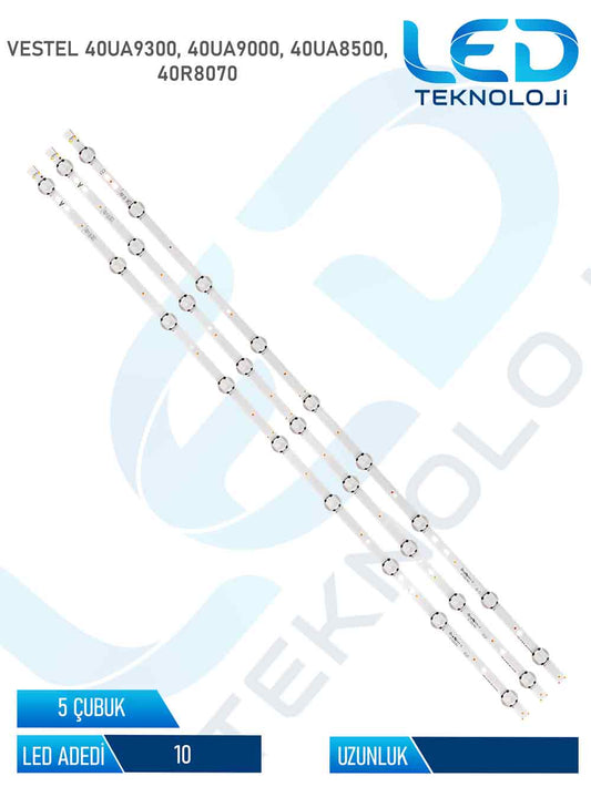 Vestel 40UA9300 5 Parça 40 inc Tv Led Bar