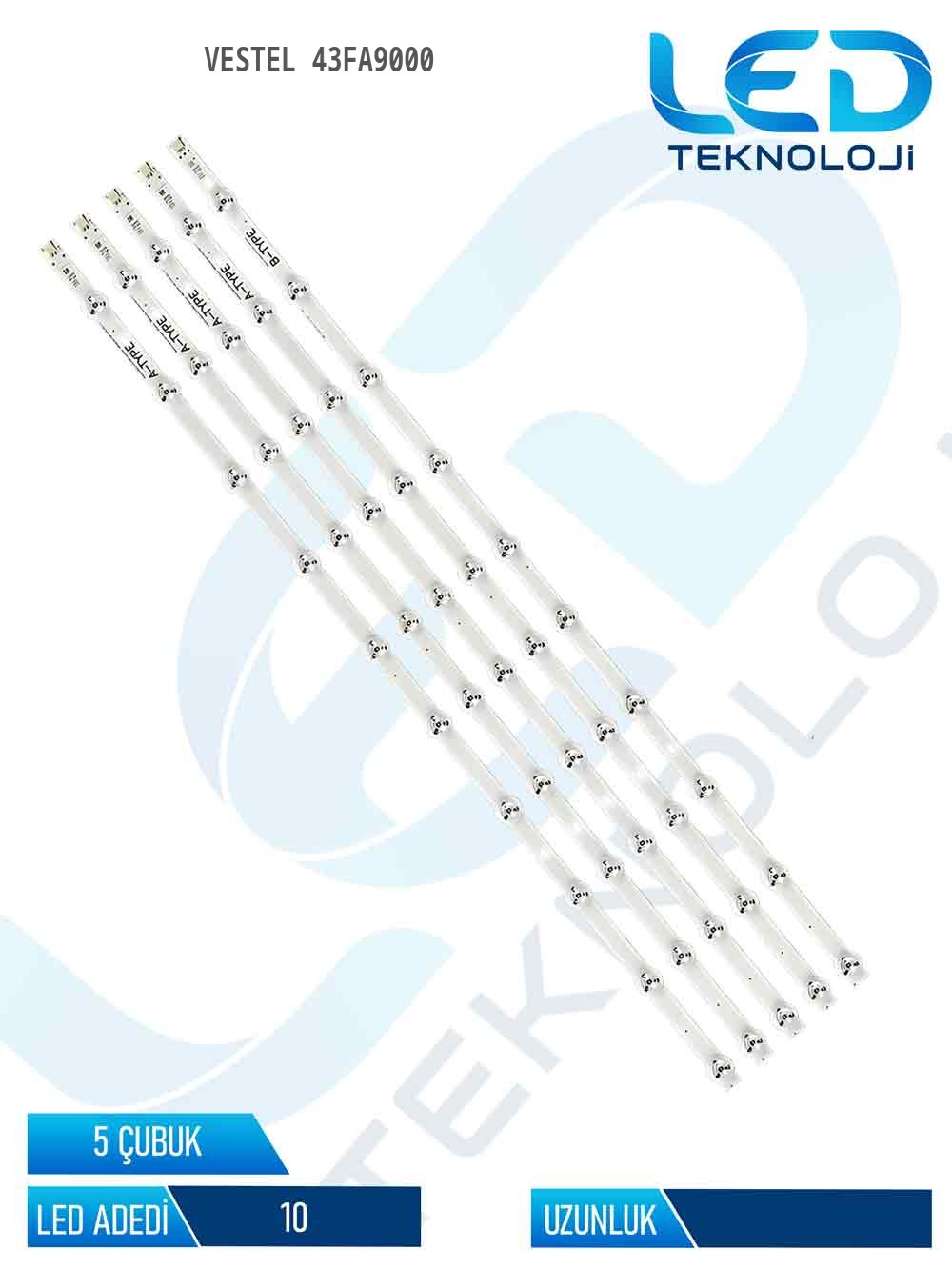 Vestel 43FA9000 43'' 5 Parça Tv Led Bar