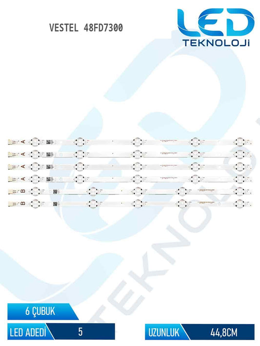 Vestel 48FD7300 6 Parça 48 inc Tv Led Bar