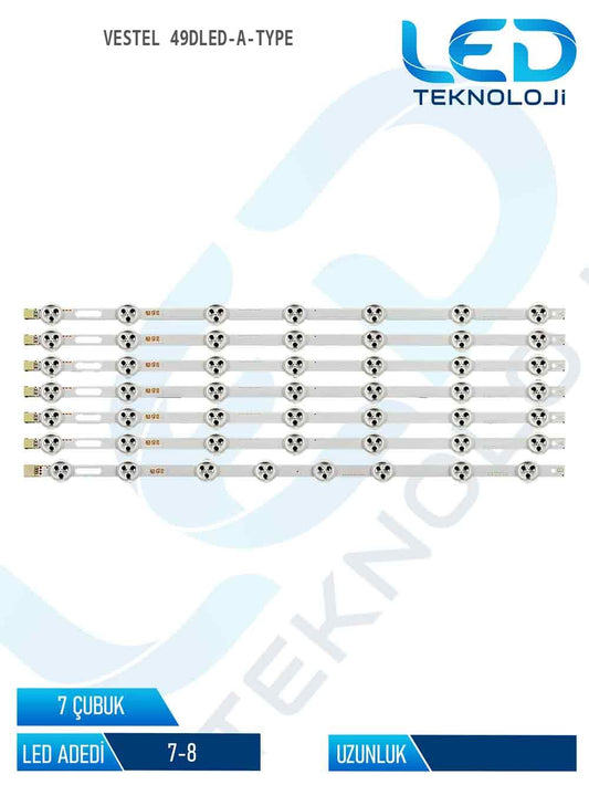 VESTEL 49DLED-A-TYPE 7 Parca 49 inc Led Bar
