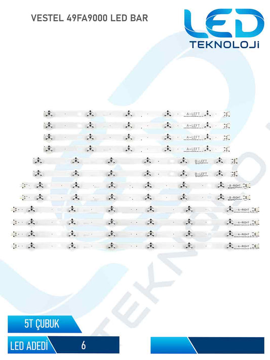 VESTEL 49FA9000 Led Bar 12 Parca 49 inc
