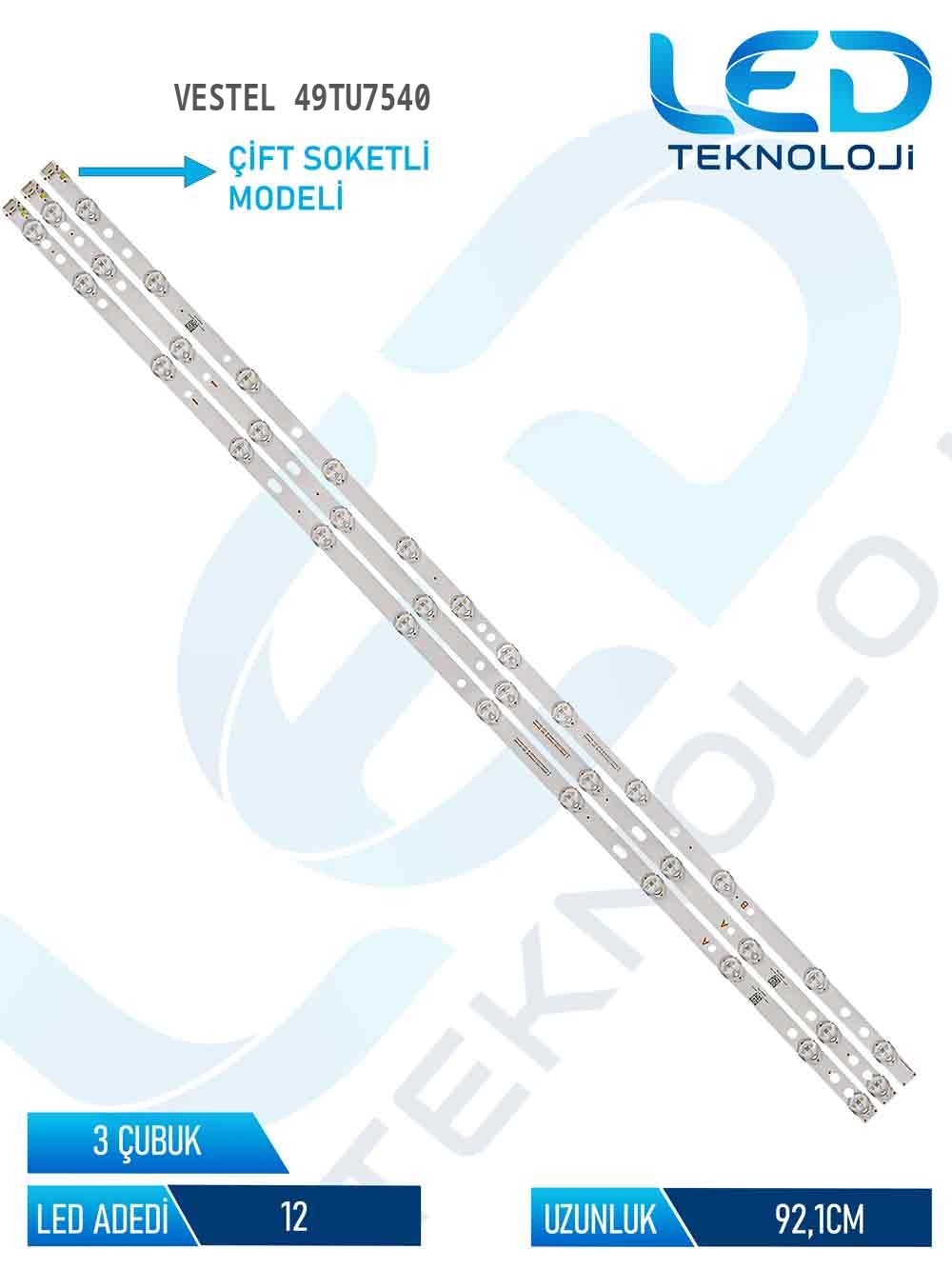 Vestel 49TU7540 49'' 3 Parça Tv Led Bar