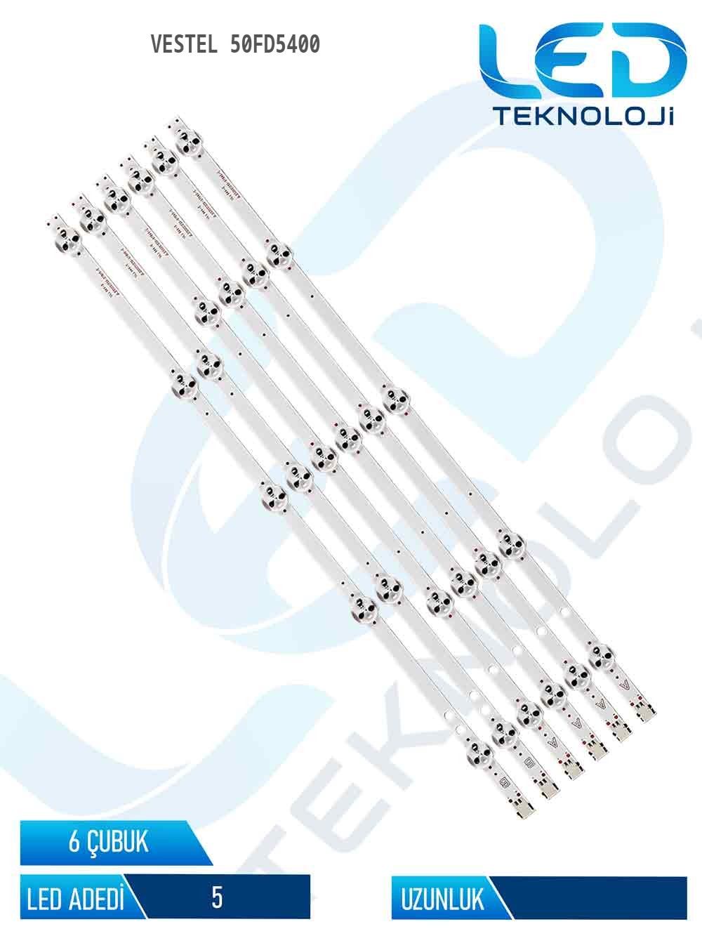Vestel 50FD5400 50'' 6 Parça Tv Led Bar