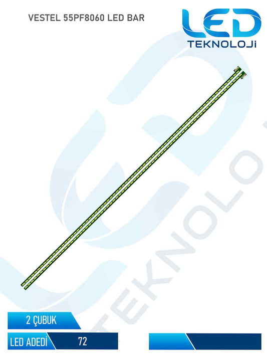 VESTEL 55PF8060 Tv Led Bar 2 Parca 55 inc