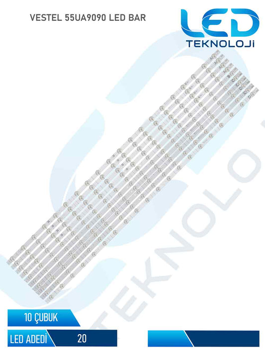 VESTEL 55UA9090 Led Bar 10 Parca 55 inc