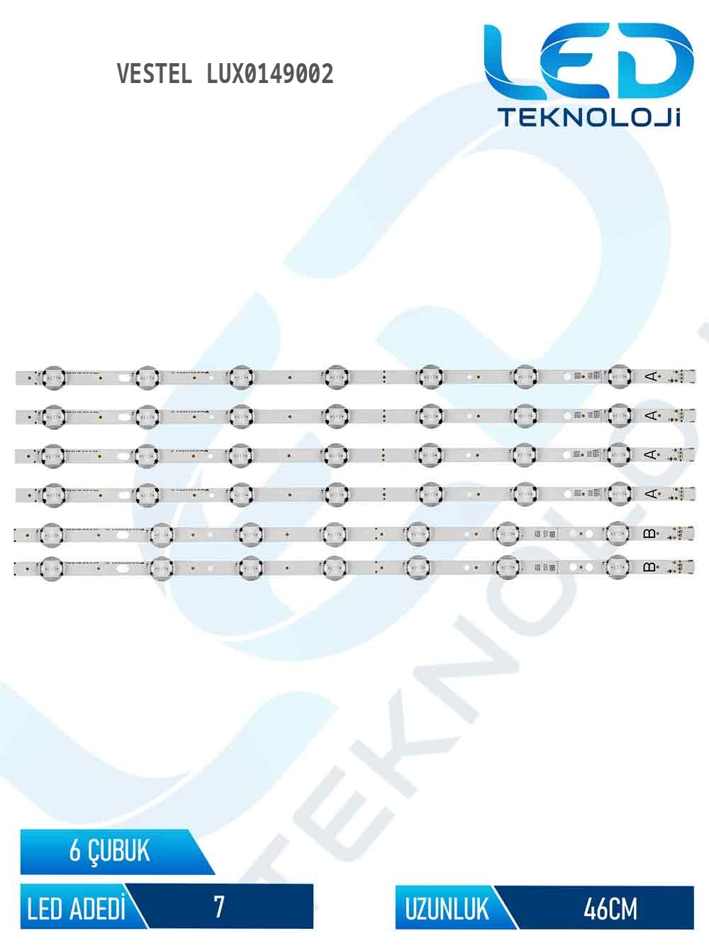Vestel LUX0149002 49'' 6 Parça Tv Led Bar