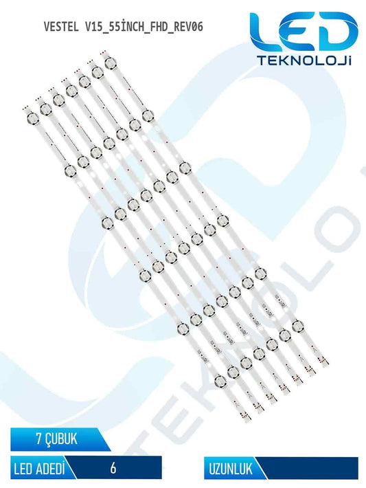 VESTEL V15_55inch_FHD_REV06 7 Parca 55 inc Led Bar