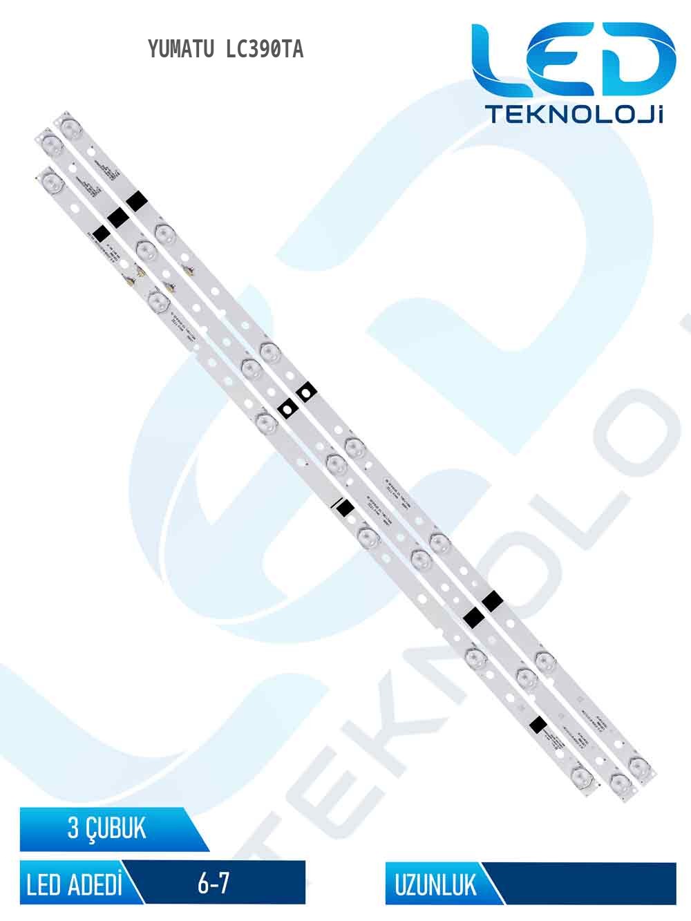 YUMATU LC390TA 3 Parça 39 inc Tv Led Bar