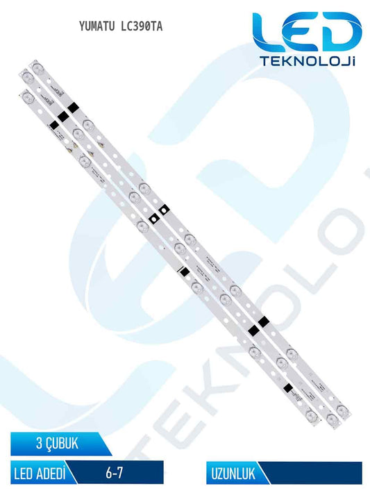 YUMATU LC390TA 3 Parça 39 inc Tv Led Bar